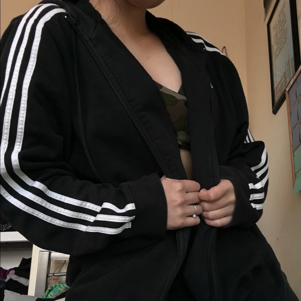 Old school adidas zip up hoodie